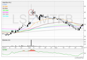 SharePad Motif Bio Candlestick Michael Taylor