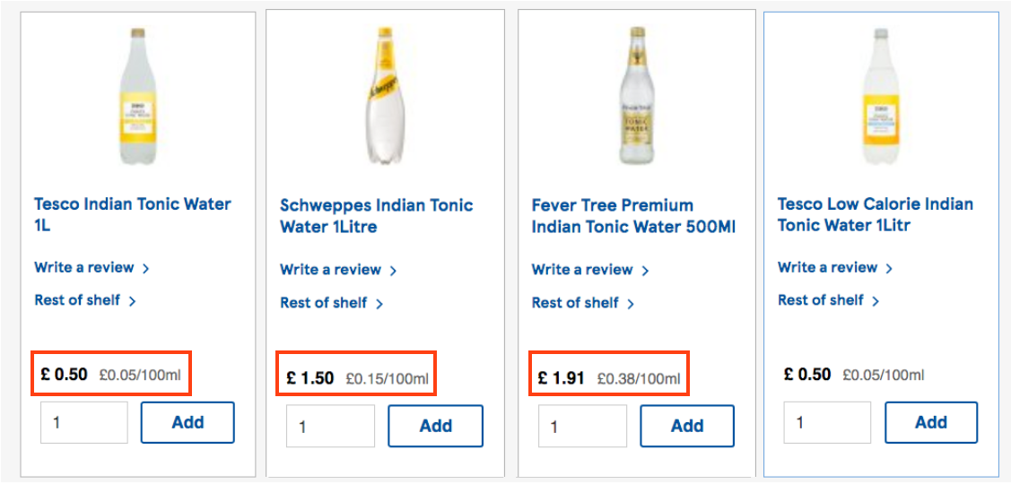 Schweppes Tonic Water 1L - Tesco Groceries