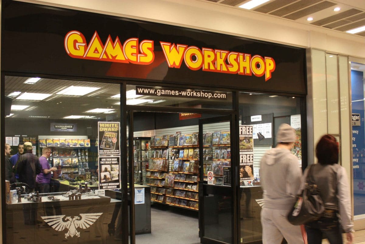 History of Games Workshop shares